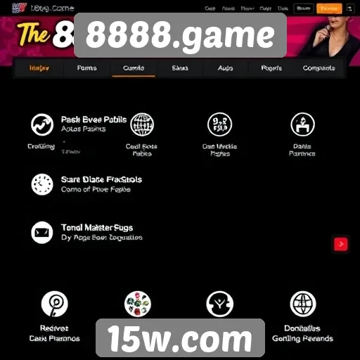 Análise das funcionalidades do site 8888.game